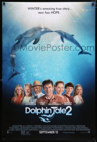 4r209 DOLPHIN TALE 2 advance DS 1sh '14 Harry Connick Jr., Judd, Kristofferson, Morgan Freeman!