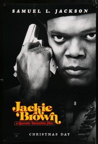 4r401 JACKIE BROWN teaser 1sh '97 Quentin Tarantino, cool image of Samuel L. Jackson!