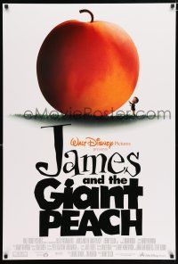 4r404 JAMES & THE GIANT PEACH DS 1sh '96 Walt Disney stop-motion fantasy peach cartoon!