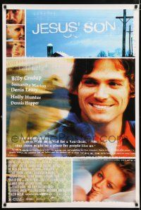 4r409 JESUS' SON 1sh '99 close up image of Billy Crudup, plus Holly Hunter too!