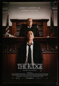 4r413 JUDGE advance DS 1sh '14 great image of lawyer Robert Downey Jr. and Robert Duvall!