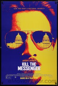 4r428 KILL THE MESSENGER DS 1sh '14 cool image of Jeremy Renner with Capitol in sunglasses!