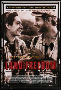 4r437 LAND & FREEDOM DS 1sh '96 Spanish Civil War movie directed by Ken Loach!