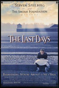 4r439 LAST DAYS 1sh '98 James Moll, Steven Spielberg SHOAH Foundation WWII documentary!