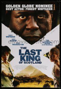 4r440 LAST KING OF SCOTLAND style B int'l DS 1sh '06 Forest Whitaker, James McAvoy and Washington!