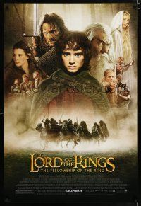 4r453 LORD OF THE RINGS: THE FELLOWSHIP OF THE RING advance 1sh '01 Tolkien, montage of top cast!