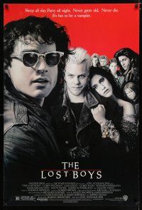 4r461 LOST BOYS 1sh '87 Kiefer Sutherland, teen vampires, directed by Joel Schumacher!