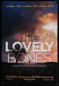 4r462 LOVELY BONES teaser DS 1sh '09 Mark Wahlberg, Rachel Weisz, Susan Sarandon, Stanley Tucci!