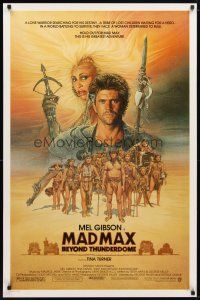 4r465 MAD MAX BEYOND THUNDERDOME 1sh '85 art of Mel Gibson & Tina Turner by Richard Amsel!