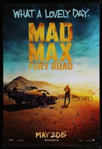 4r466 MAD MAX: FURY ROAD teaser DS 1sh '15 Tom Hardy in the title role as the legendary character!