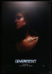 5k222 DIVERGENT teaser DS 1sh '14 cool image of sexy Shailene Woodley!