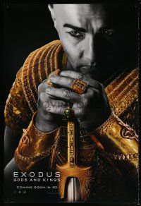 5k247 EXODUS: GODS & KINGS style C int'l teaser DS 1sh '14 close-up of Joel Edgerton as Rhamses!