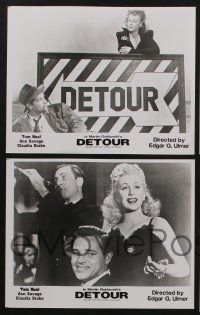 5s762 DETOUR 4 8x10 stills R96 Tom Neal & Ann Savage, classic Edgar Ulmer film noir!