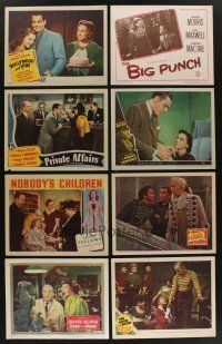 5x100 LOT OF 16 1940s LOBBY CARDS '40s great scenes from a variety of different movies!