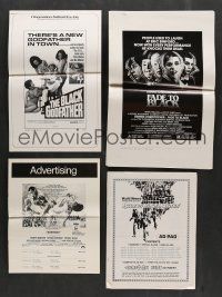 5x120 LOT OF 16 UNCUT PRESSBOOK SUPPLEMENTS '60s-80s advertising images from a variety of movies!