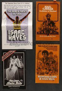 5x140 LOT OF 15 CUT BLAXPLOITATION PRESSBOOKS '70s great exploitation advertising images!