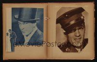 5x298 LOT OF 1 SCRAPBOOK OF NEWSPAPER AND MAGAZINE CLIPPINGS '30s images of top Hollywood stars!