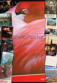 5x333 LOT OF 12 UNFOLDED TRAVEL POSTERS '60s-80s great images from many different countries!