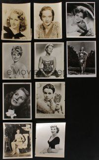 5x279 LOT OF 10 FEMALE PORTRAIT 8x10 STILLS '40s-60s wonderful images of Hollywood actresses!