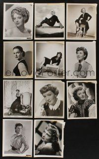 5x278 LOT OF 11 FEMALE PORTRAIT 8x10 STILLS '30s-40s great images of pretty Hollywood actresses!