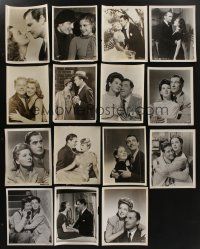 5x277 LOT OF 12 8x10 STILLS '30s-40s great romantic close portraits of top Hollywood stars!