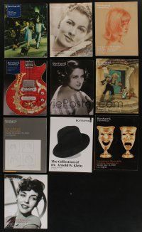 5x155 LOT OF 10 BONHAMS AUCTION CATALOGS '00s-10s filled w/great color movie memorabilia images!