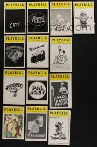 5x205 LOT OF 13 PLAYBILLS '80s-90s Cats, Grand Hotel, Pal Joey, Secret Garden & much more!