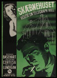 5y515 HOUSE ON TELEGRAPH HILL Danish '52 Richard Basehart, Valentine Cortesa, Robert Wise directed