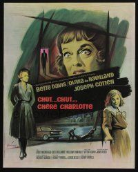 5y796 HUSH...HUSH, SWEET CHARLOTTE French 17x21 '65 Bette Davis, Olivia de Havilland, Aldrich