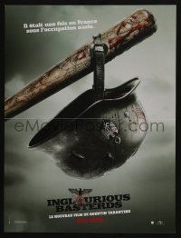 5y799 INGLOURIOUS BASTERDS teaser French 16x21 '09 Diane Kruger, cool image of bat & helmet!