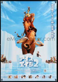 5y201 ICE AGE: THE MELTDOWN DS Japanese 29x41 '06 cgi sequel, wacky image of frozen squirrel!