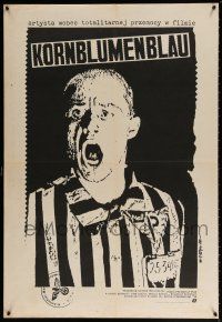 5y422 KORNBLUMENBLAU Polish 27x39 '89 Jakub Erol artwork of yelling prisoner!