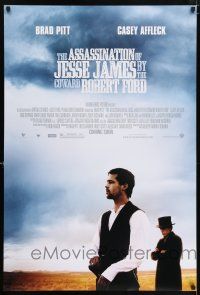 5z088 ASSASSINATION OF JESSE JAMES DS advance 1sh '07 Brad Pitt, Casey Affleck, outlaws!