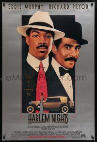 5z388 HARLEM NIGHTS advance 1sh '89 great Drew Struzan art of Eddie Murphy & Richard Pryor!