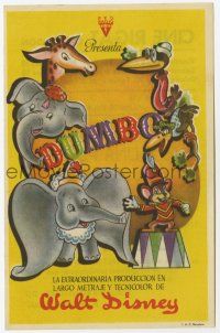 6d507 DUMBO Spanish herald '44 different colorful art from Walt Disney circus elephant classic!