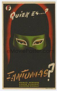 6d511 FANTOMAS Spanish herald '47 cool different art of the masked master criminal!