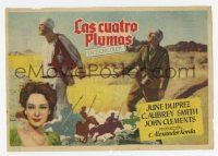 6d519 FOUR FEATHERS Spanish herald R50s Zoltan Korda epic, Ralph Richardson walking in the desert!