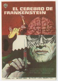 6d523 FRANKENSTEIN MUST BE DESTROYED Spanish herald '70 cool different monster art by MCP!