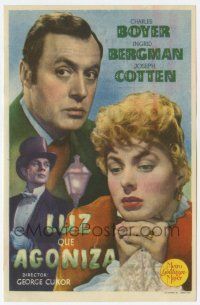 6d526 GASLIGHT Spanish herald '47 Ingrid Bergman, Joseph Cotten, Charles Boyer, different!