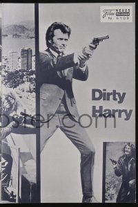 6d335 DIRTY HARRY Austrian program '72 many great images of Clint Eastwood, Don Siegel classic!