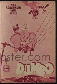 6d339 DUMBO Austrian program '53 Disney circus elephant cartoon classic, different images!