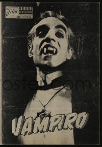 6d340 EL VAMPIRO Austrian program '60 great different images of Mexican vampires!