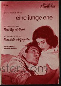 6d081 EINE JUNGE EHE German program '64 Andre Cayatte romance double bill, The Young Marriage!