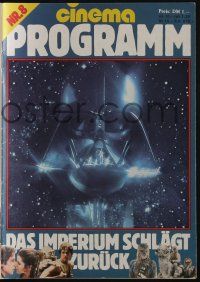 6d082 EMPIRE STRIKES BACK German program '80 George Lucas classic, cool different images!