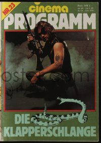 6d084 ESCAPE FROM NEW YORK German program '81 different images of Kurt Russell as Snake Plissken!