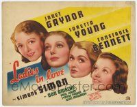 7a546 LADIES IN LOVE TC '36 Janet Gaynor, Loretta Young, Constance Bennett & Simone Simon!