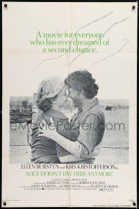 7t064 ALICE DOESN'T LIVE HERE ANYMORE 1sh '75 Martin Scorsese, Ellen Burstyn, Kris Kristofferson!