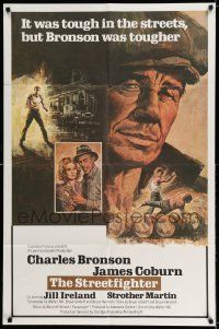 8p391 HARD TIMES int'l 1sh '75 Walter Hill, Charles Bronson, James Coburn, Ireland, Streetfighter!