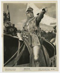 8s420 JOAN OF ARC 8x10 still '48 classic c/u of Ingrid Bergman in full armor on horse!