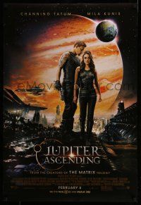 9k395 JUPITER ASCENDING advance DS 1sh '15 Channing Tatum, Mila Kunis, Sean Bean!